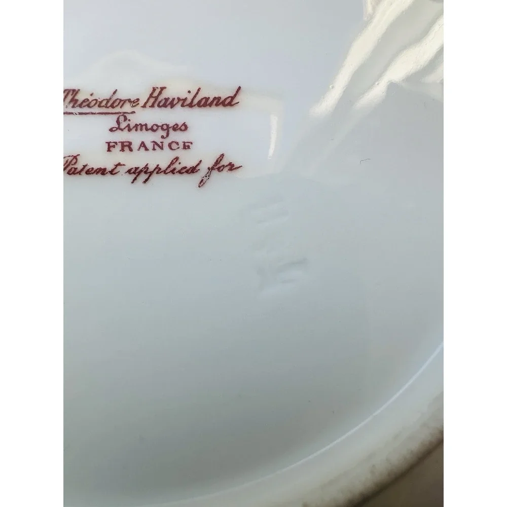 Theodore‎ Haviland Limoges Two Salad Plates Schleiger 855B France Vintage